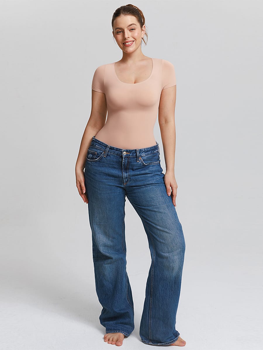 Butter-Soft Seamless Scoop-Neck Shaping Bodysuit