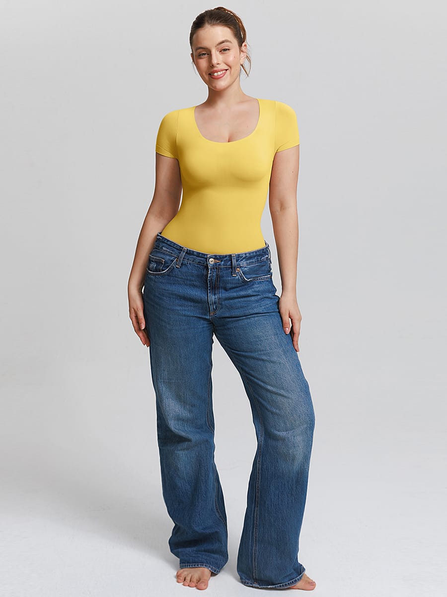 Butter-Soft Seamless Scoop-Neck Shaping Bodysuit