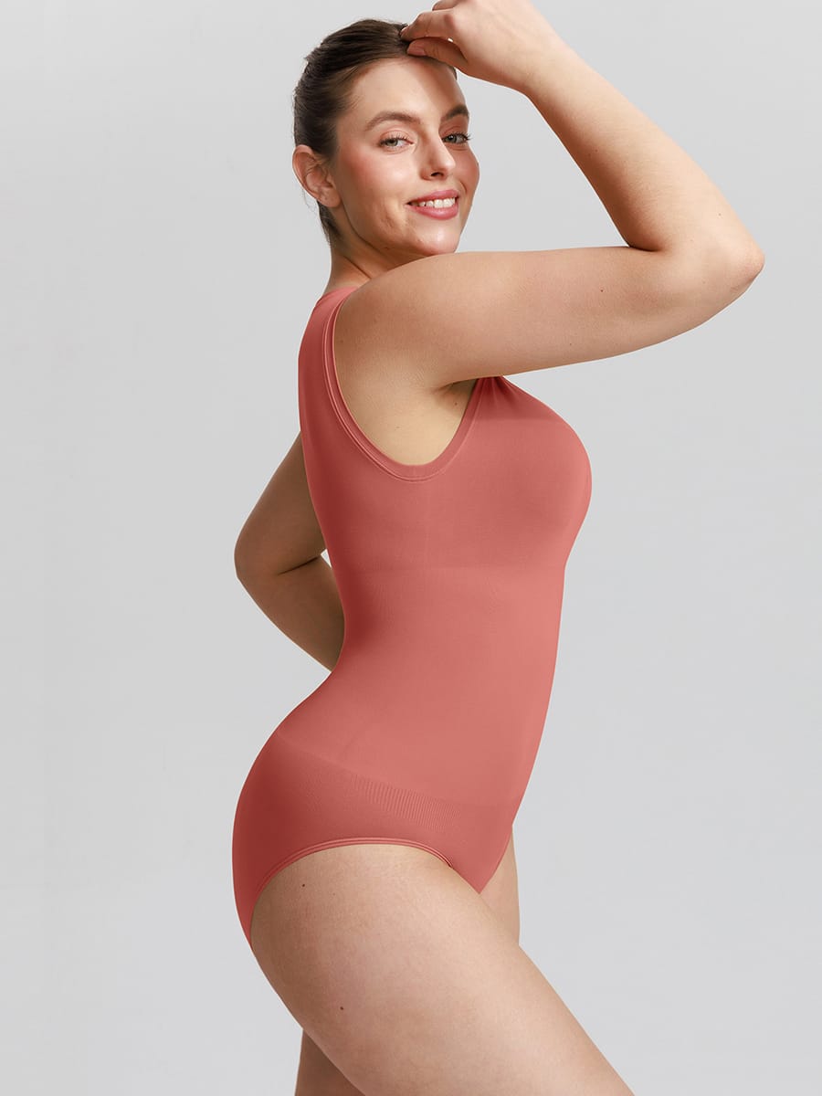 Butter-Soft Seamless Crew-Neck Shaping Bodysuit