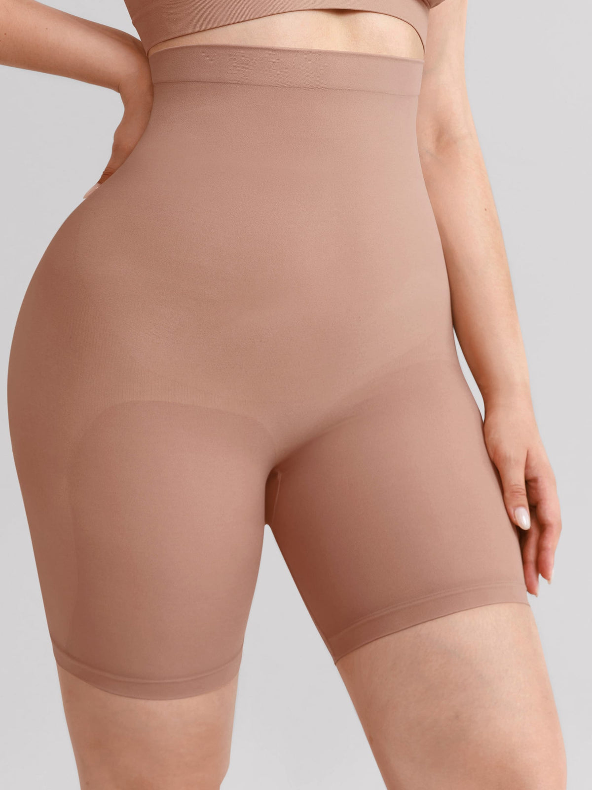 Seamless High-Waisted Tummy Control Shaping Shorts