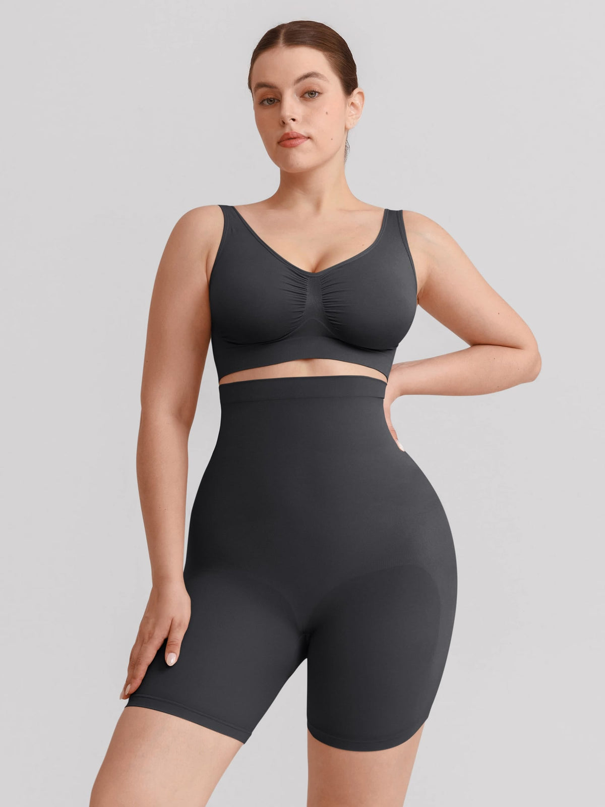 Seamless High-Waisted Tummy Control Shaping Shorts
