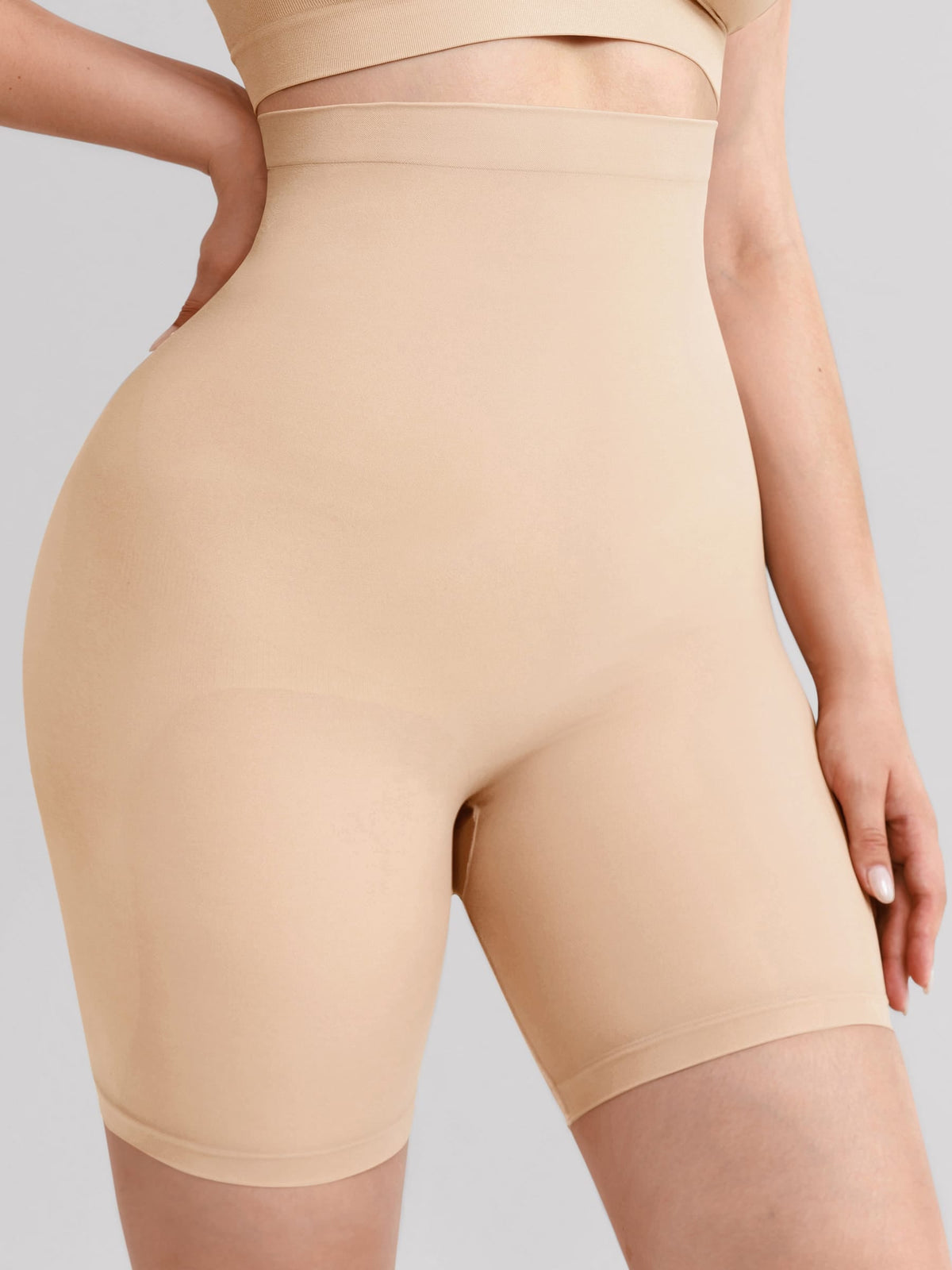 Seamless High-Waisted Tummy Control Shaping Shorts