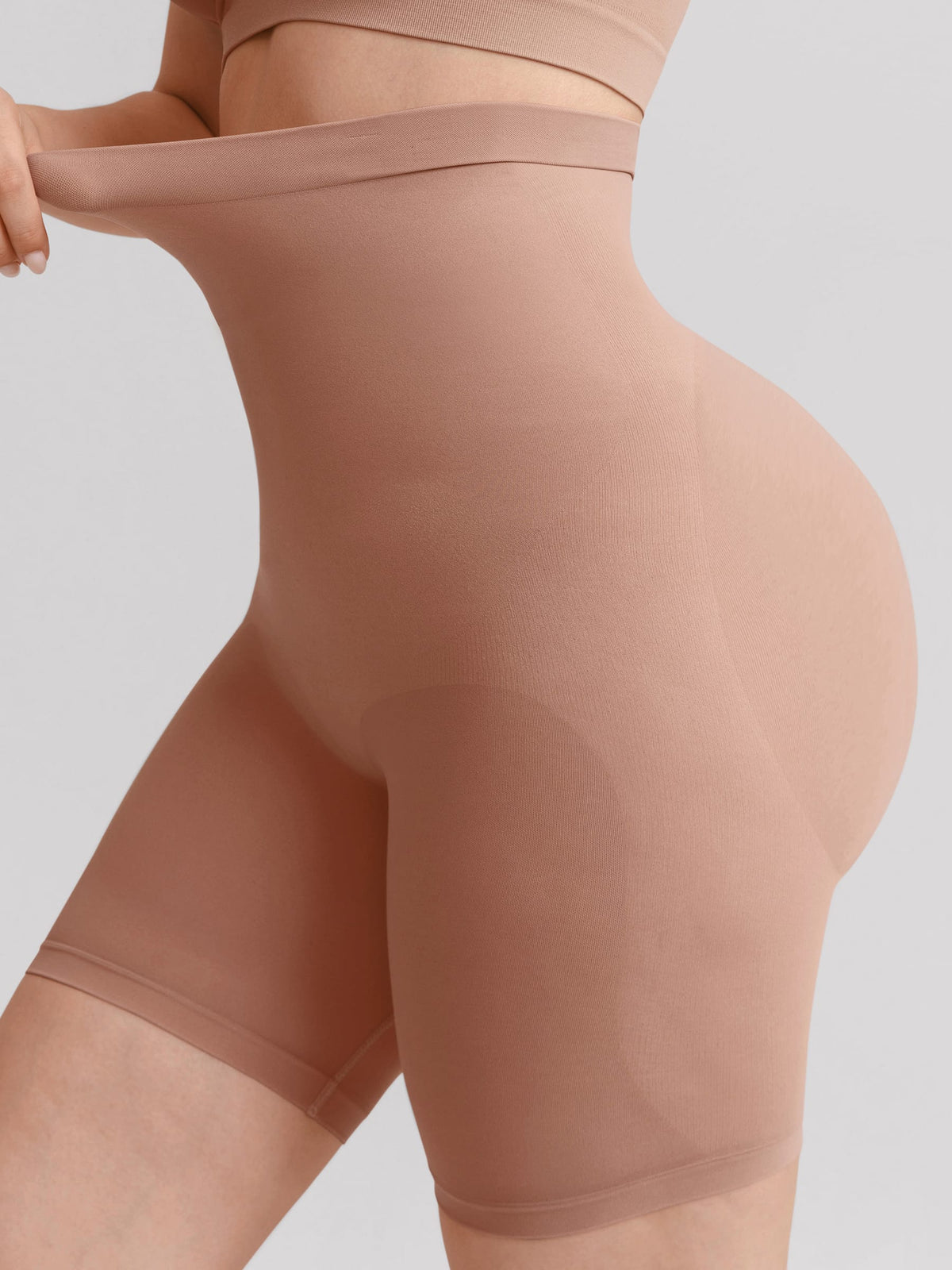 Seamless High-Waisted Tummy Control Shaping Shorts