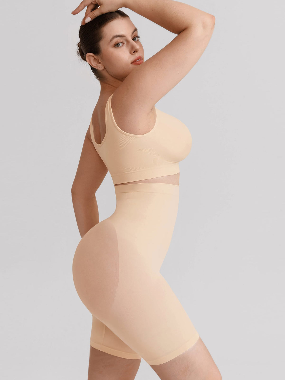 Seamless High-Waisted Tummy Control Shaping Shorts