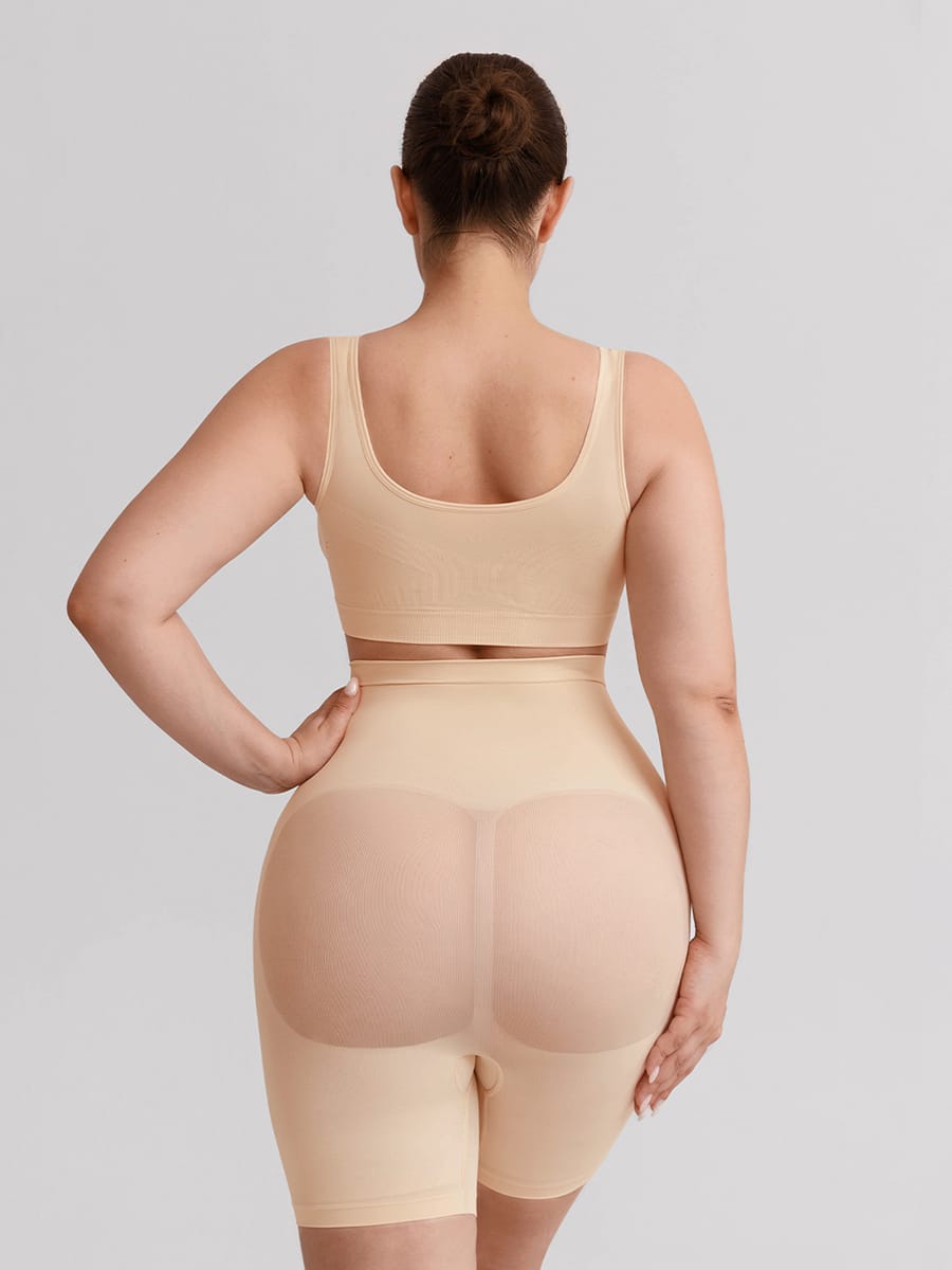 Seamless High-Waisted Tummy Control Shaping Shorts
