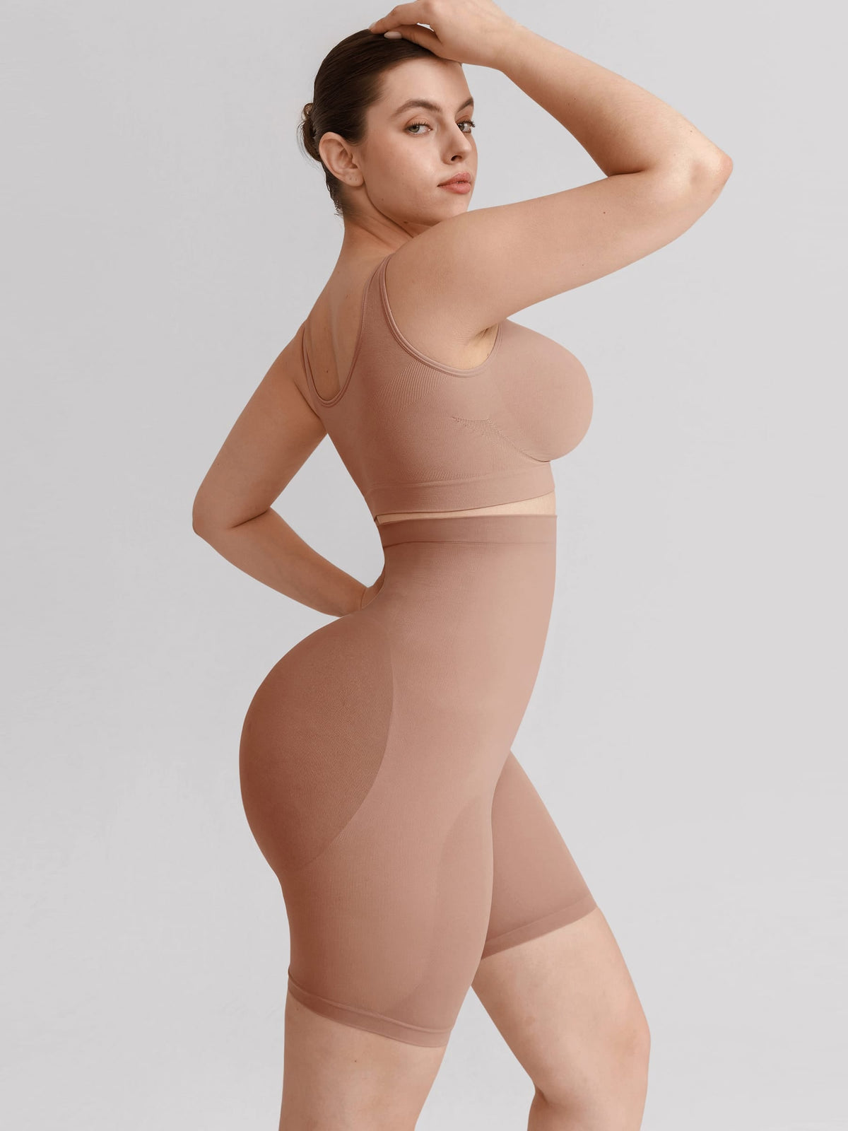 Seamless High-Waisted Tummy Control Shaping Shorts