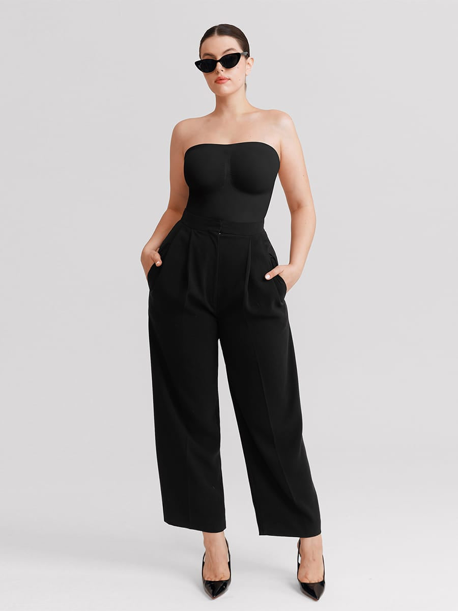 Seamless Strapless Tummy Control Thong Bodysuit