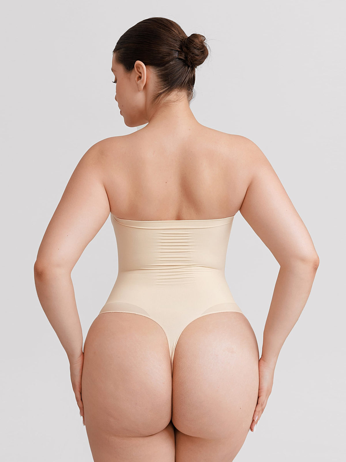 Seamless Strapless Tummy Control Thong Bodysuit