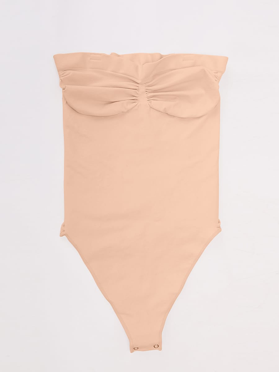 Seamless Strapless Tummy Control Thong Bodysuit