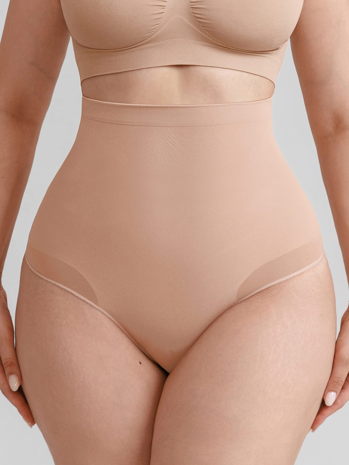 Seamless High-Waisted Tummy Control Shaping Briefs