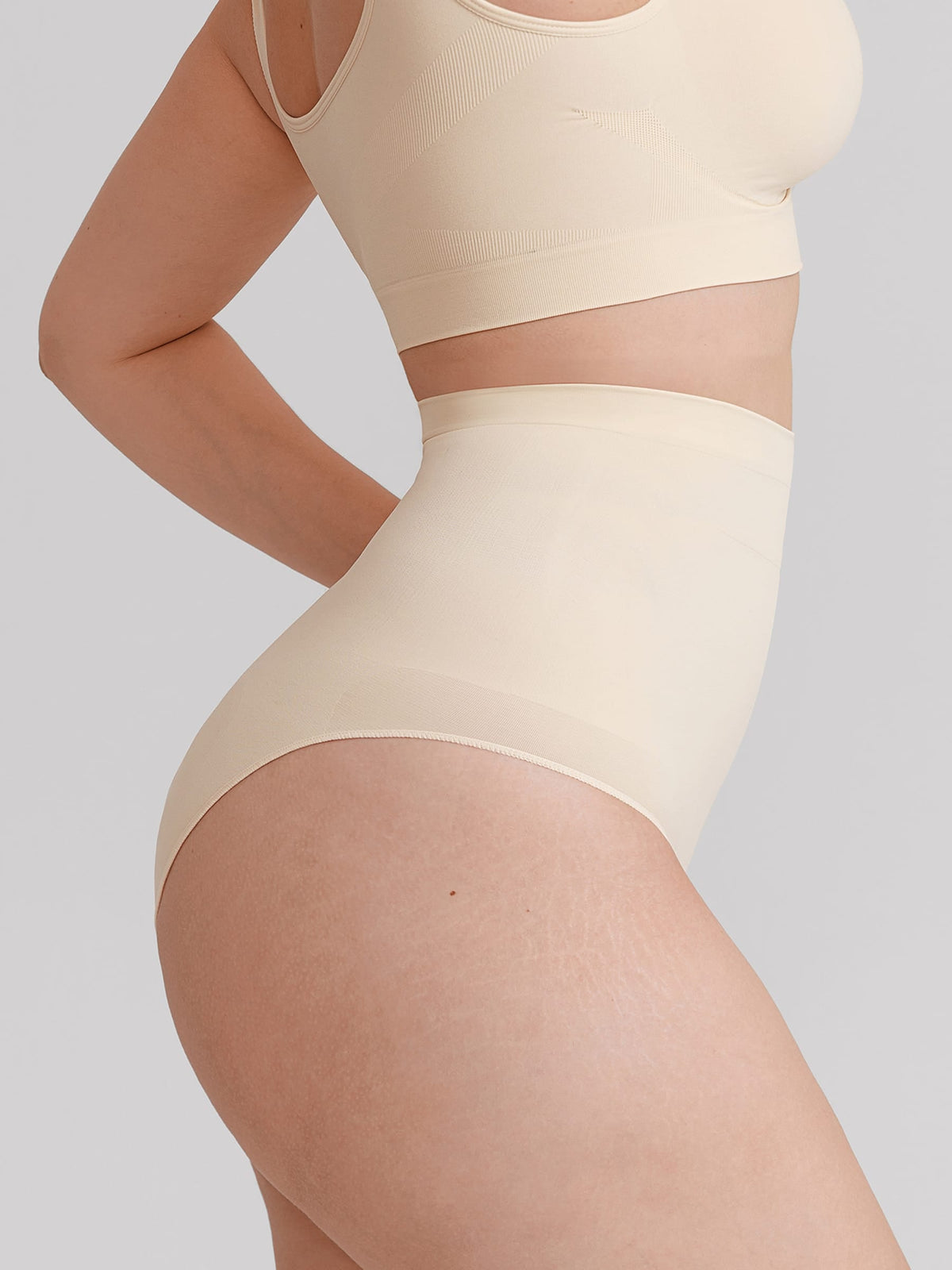 Seamless High-Waisted Tummy Control Shaping Briefs