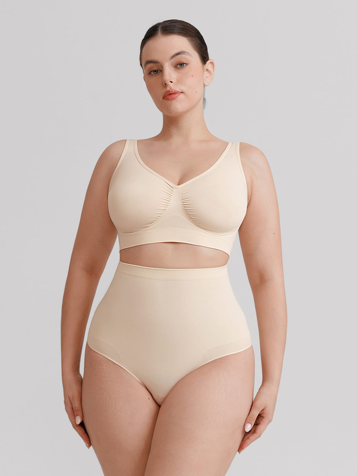 Seamless High-Waisted Tummy Control Shaping Briefs