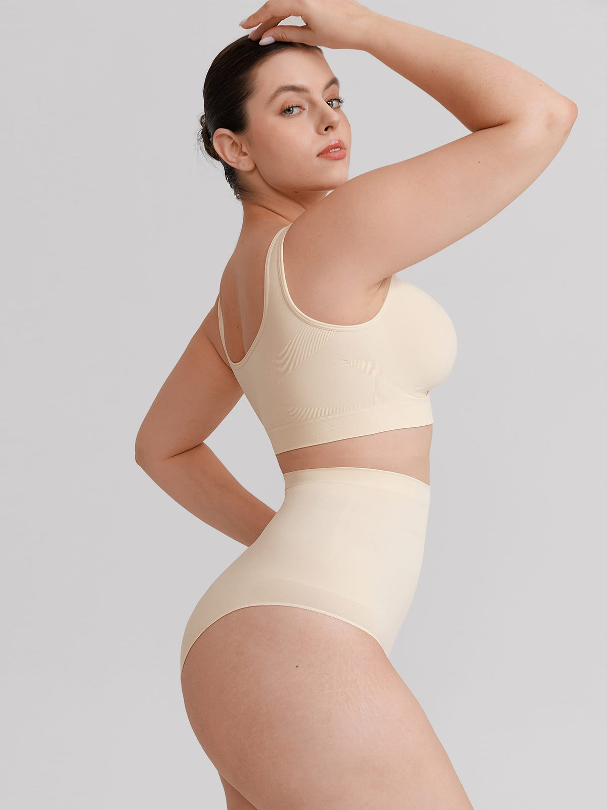 Seamless High-Waisted Tummy Control Shaping Briefs