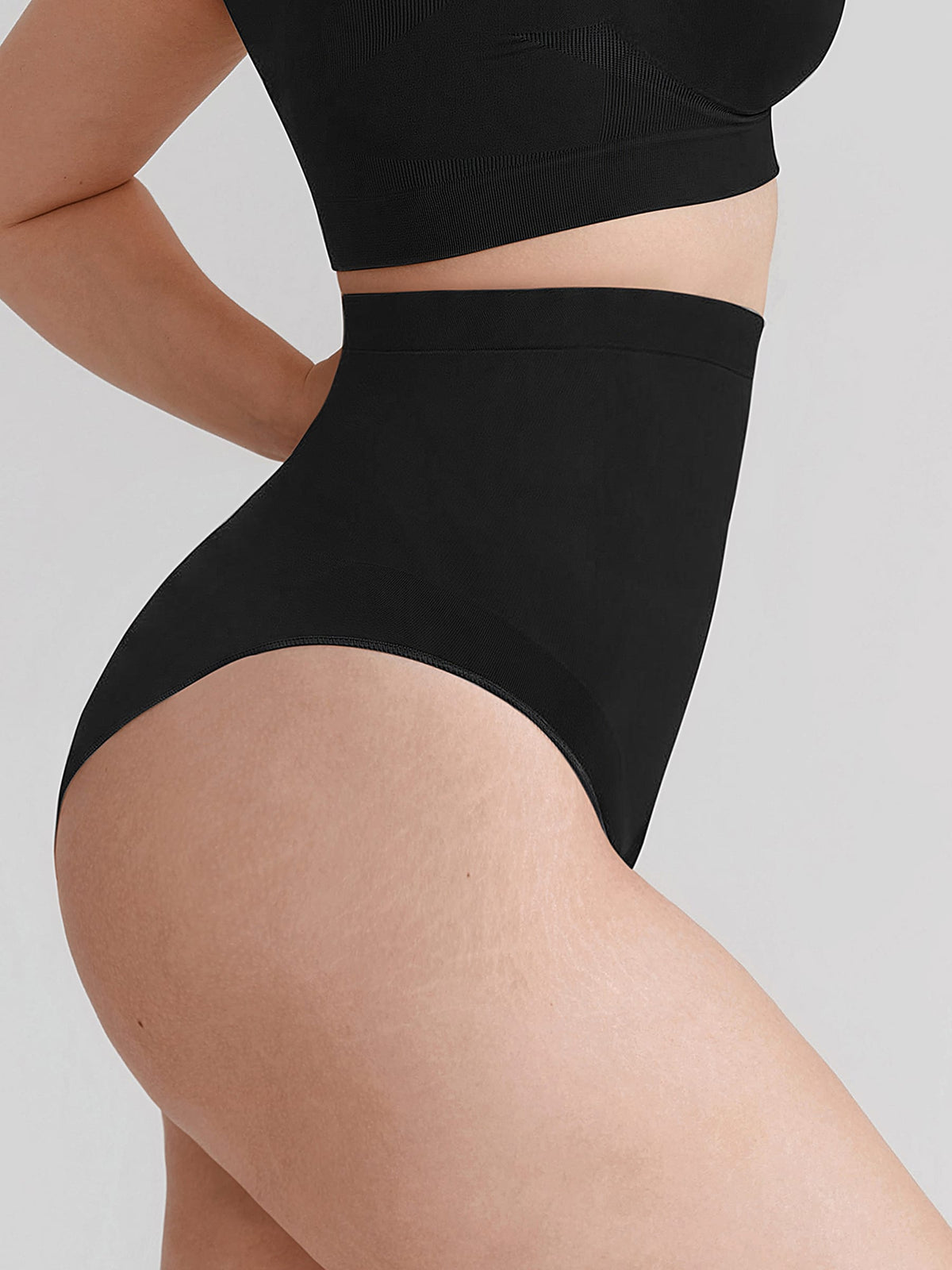 Seamless High-Waisted Tummy Control Shaping Briefs