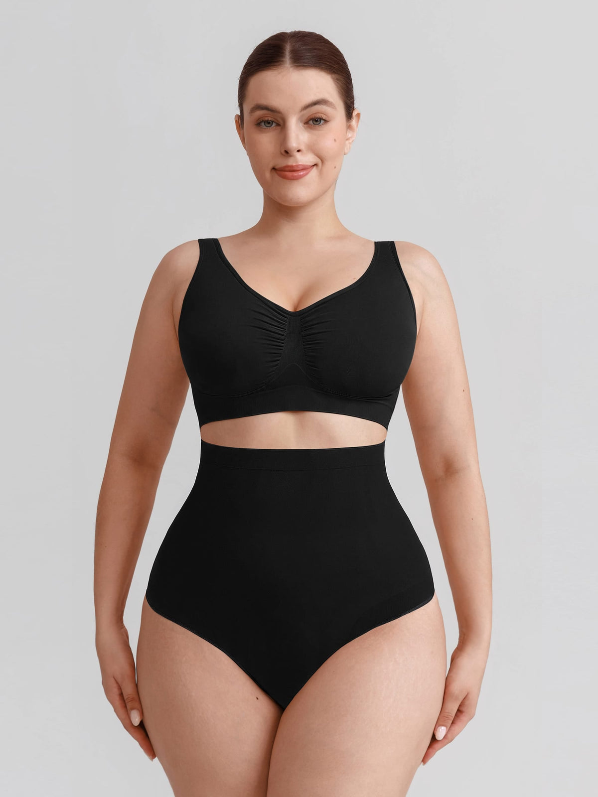 Seamless High-Waisted Tummy Control Shaping Briefs
