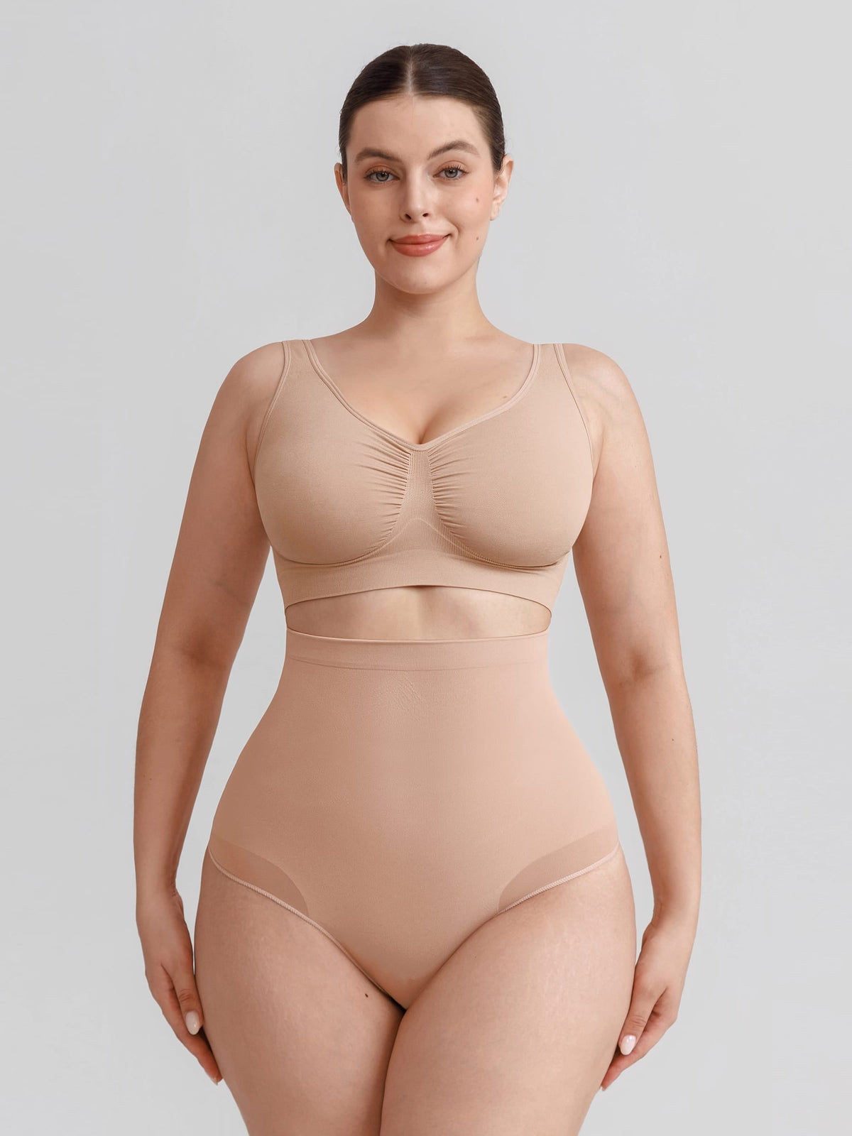 Seamless High-Waisted Tummy Control Shaping Briefs