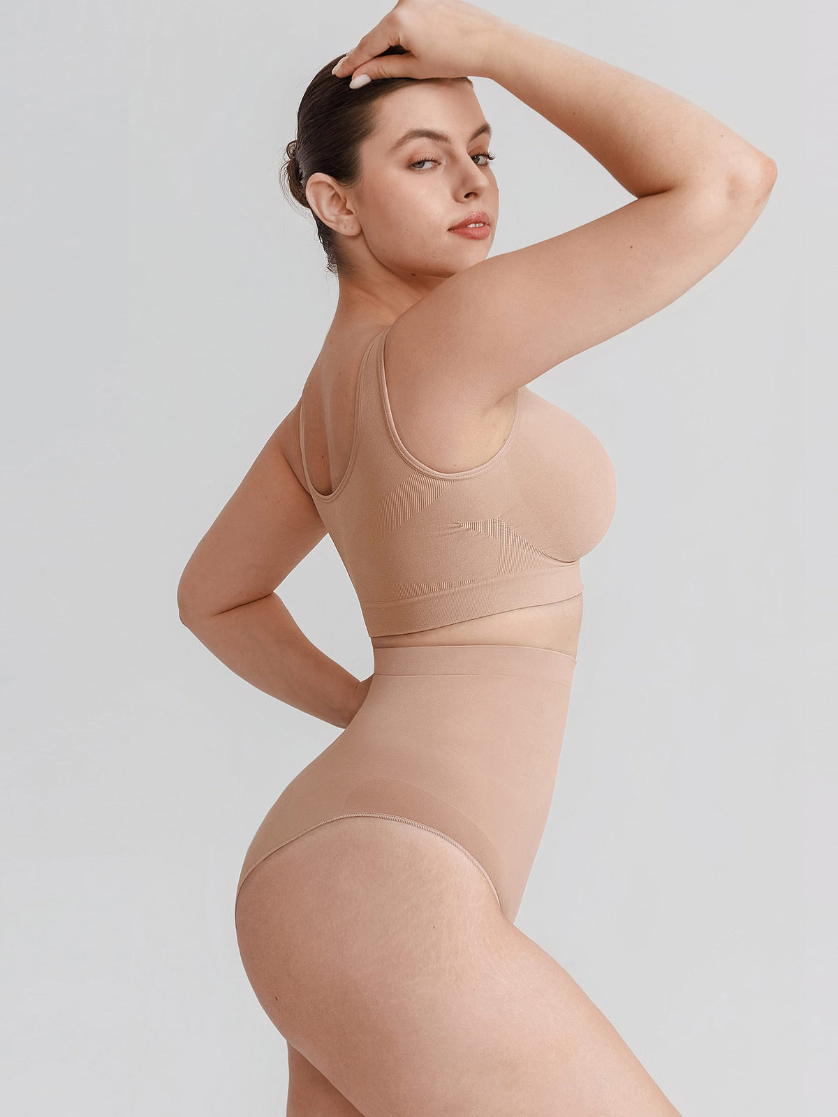 Seamless High-Waisted Tummy Control Shaping Briefs