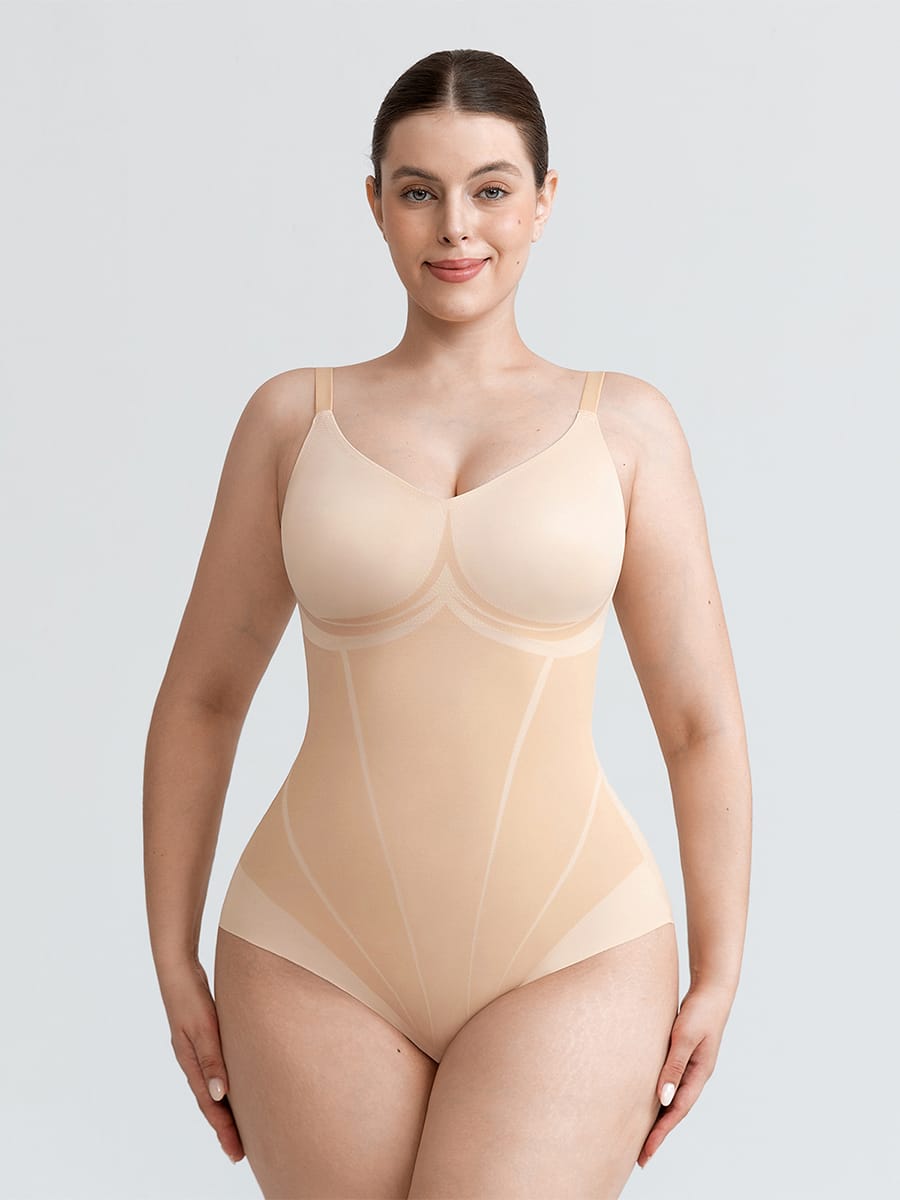 Liquid LYCRA™ V-Neck Shaping Bodysuit