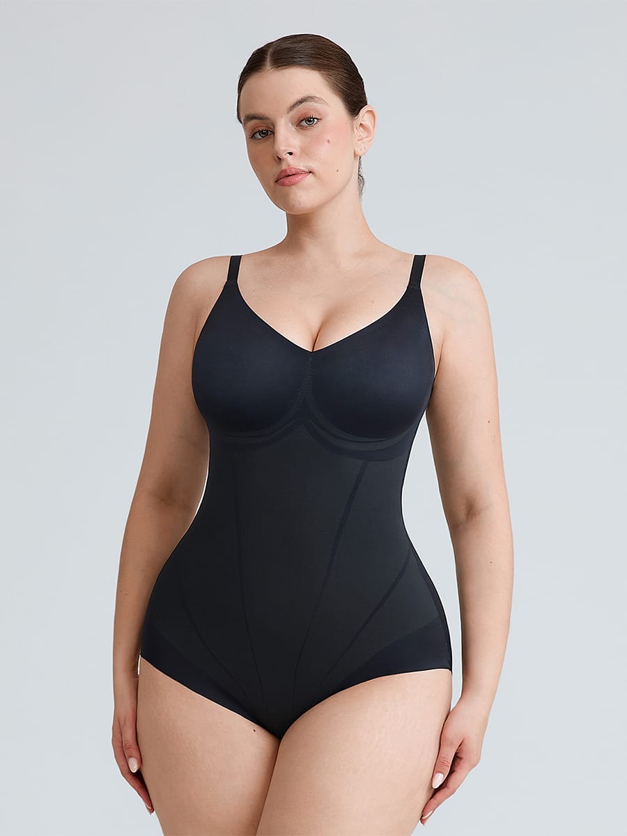 Liquid LYCRA™ V-Neck Shaping Bodysuit