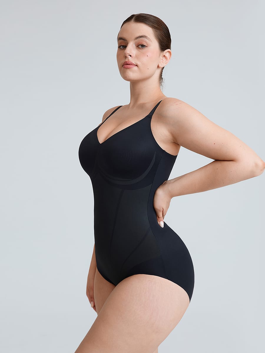 Liquid LYCRA™ V-Neck Shaping Bodysuit