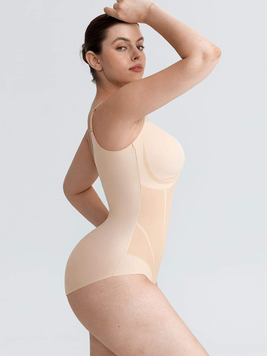 Liquid LYCRA™ V-Neck Shaping Bodysuit