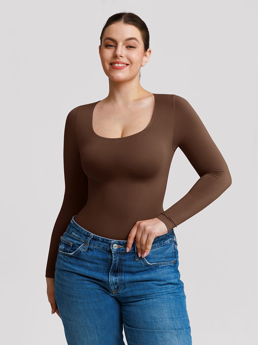 Butter-Soft Scoop-Neck Shaping Bodysuit