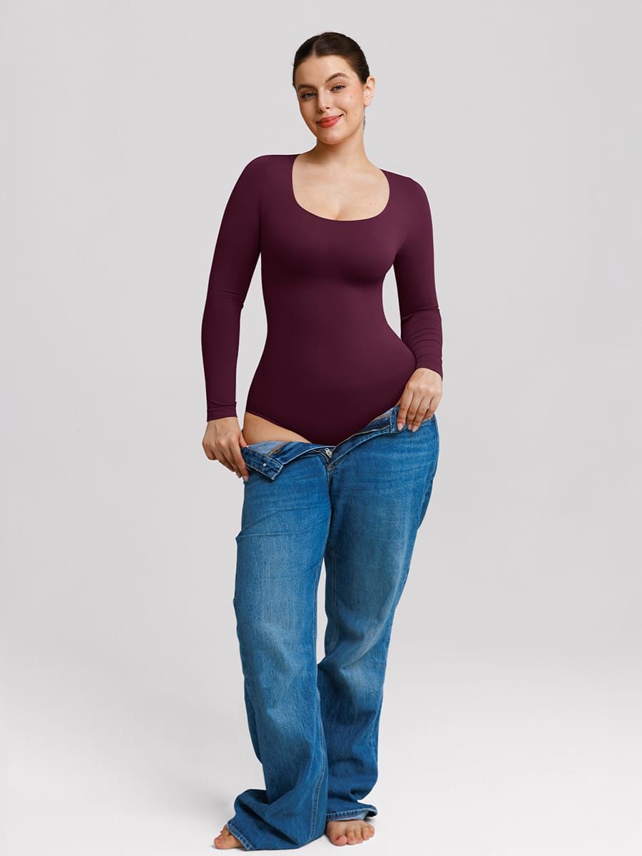 Butter-Soft Scoop-Neck Shaping Bodysuit