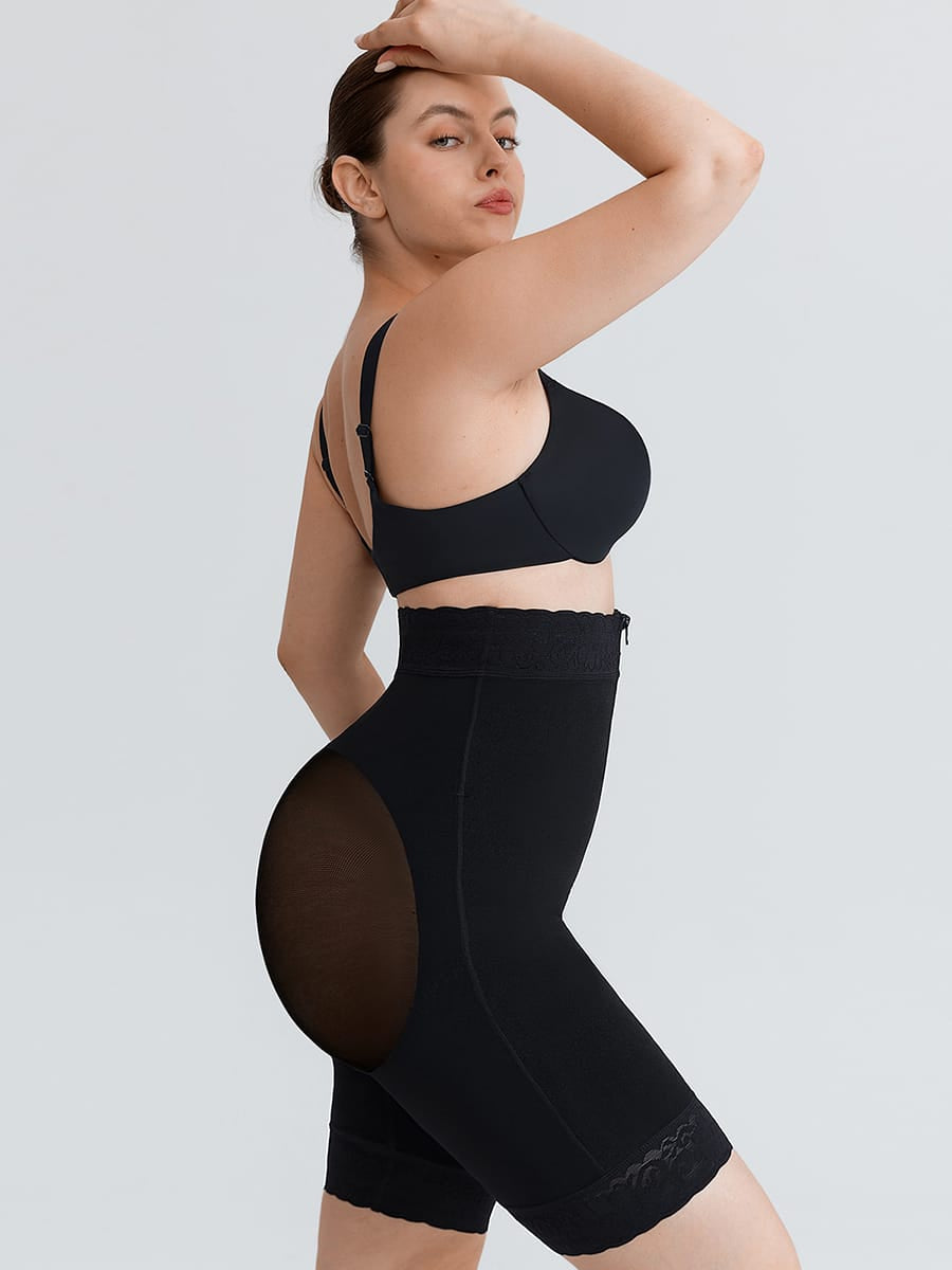 High-Waisted Medium-Control Shaping Boyshorts