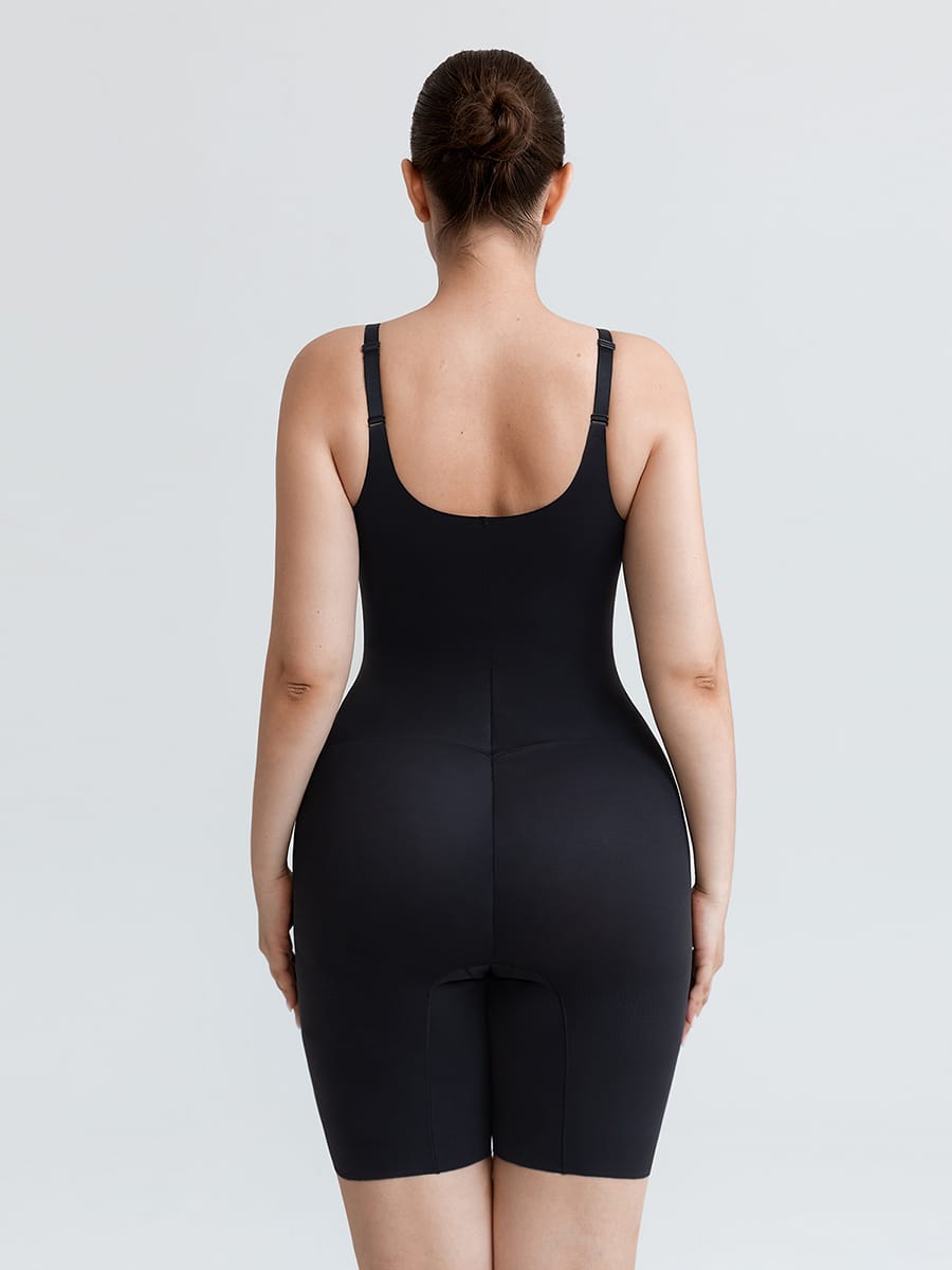 Liquid LYCRA™ V-Neck Shaping Boyshort Bodysuit