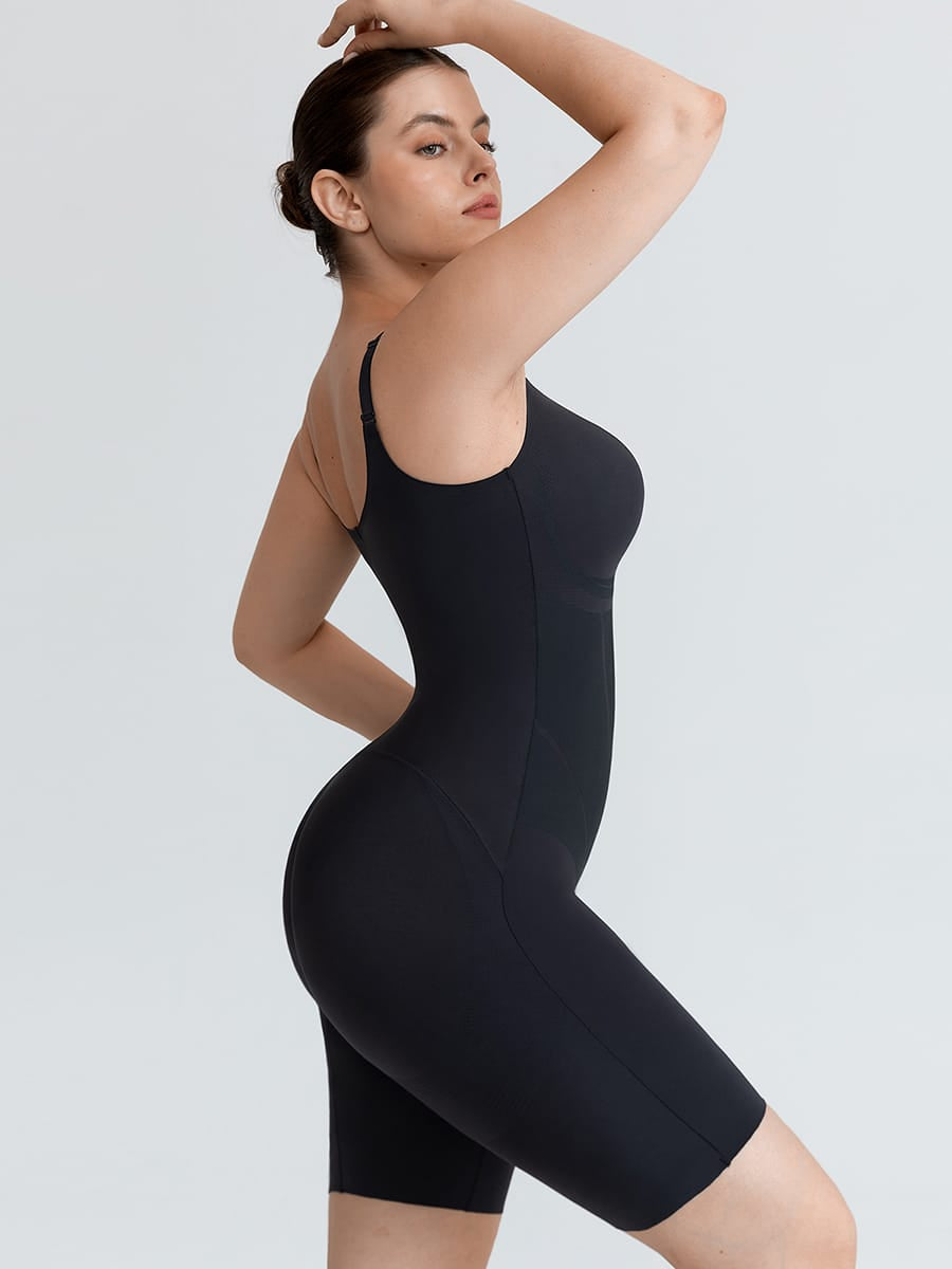 Liquid LYCRA™ V-Neck Shaping Boyshort Bodysuit