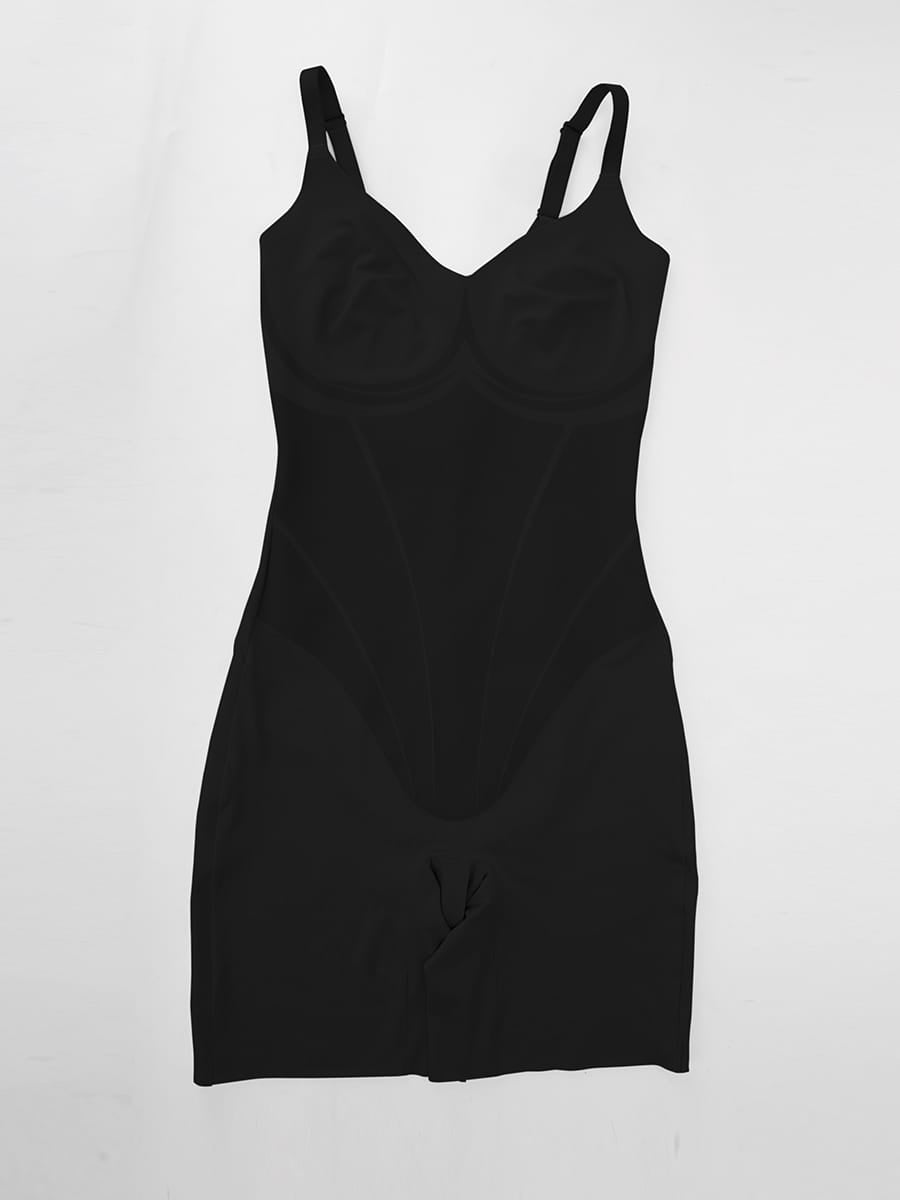 Liquid LYCRA™ V-Neck Shaping Boyshort Bodysuit