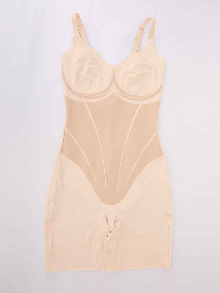 Liquid LYCRA™ V-Neck Shaping Boyshort Bodysuit