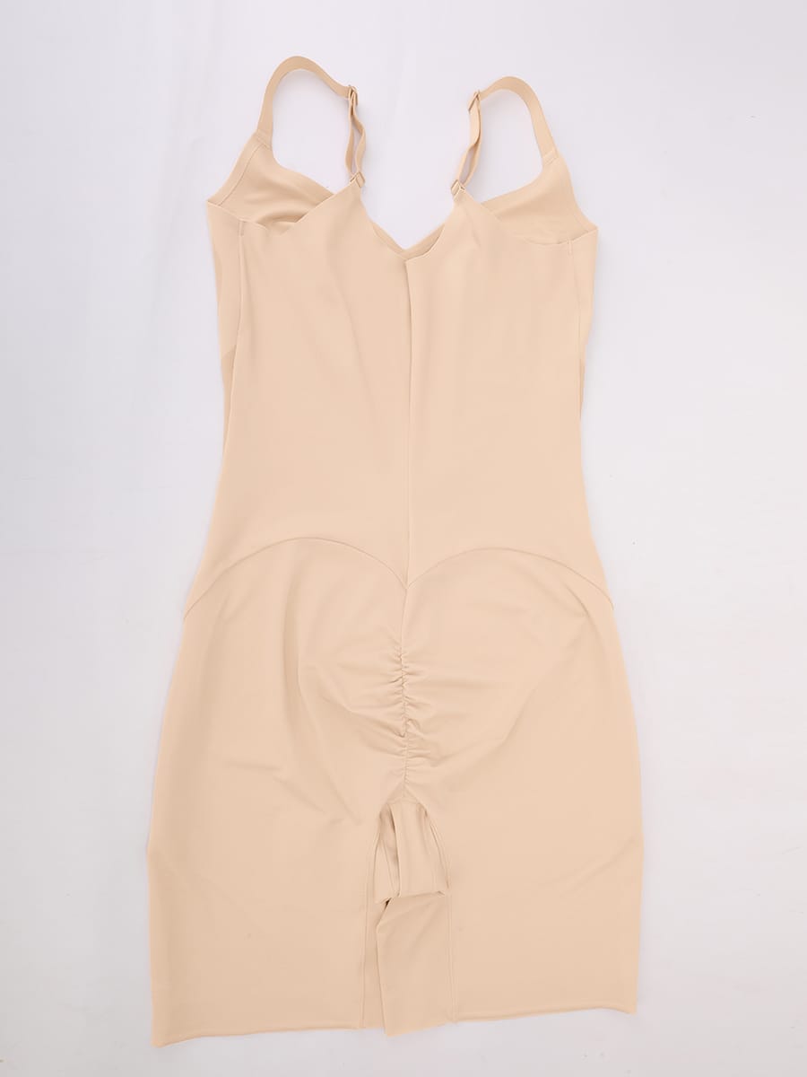 Liquid LYCRA™ V-Neck Shaping Boyshort Bodysuit