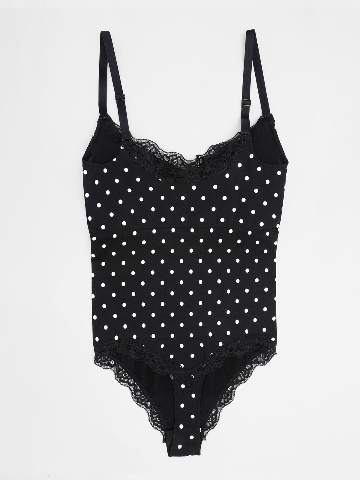 Seamless Lace Cami Thong Shaping Bodysuit