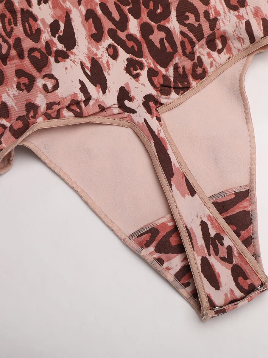 Seamless V-Neck Thong Bodysuit with Ruched Bust