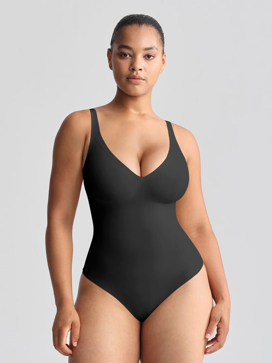 Unlined Plunge Thong Bodysuit