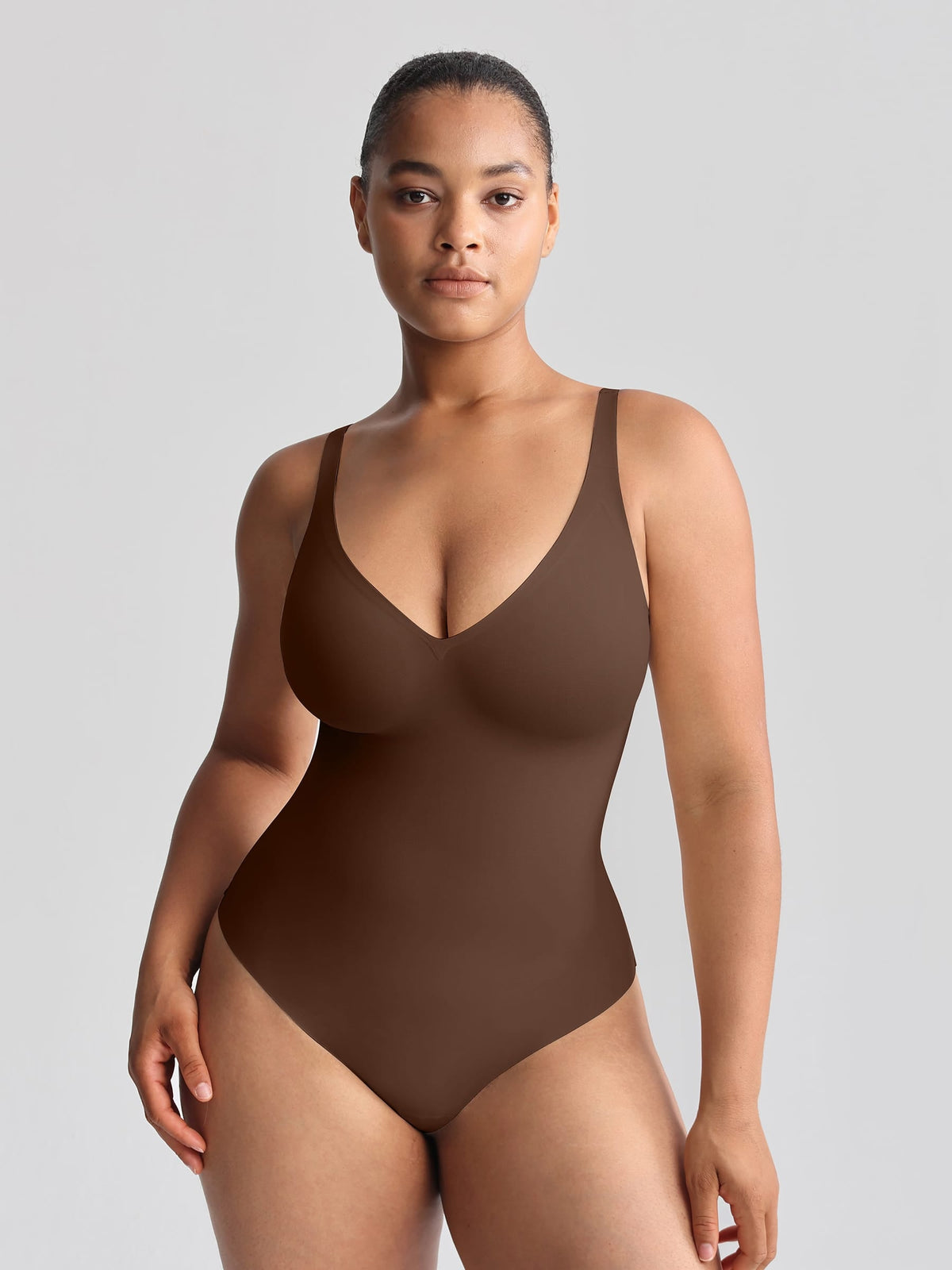Unlined Plunge Thong Bodysuit