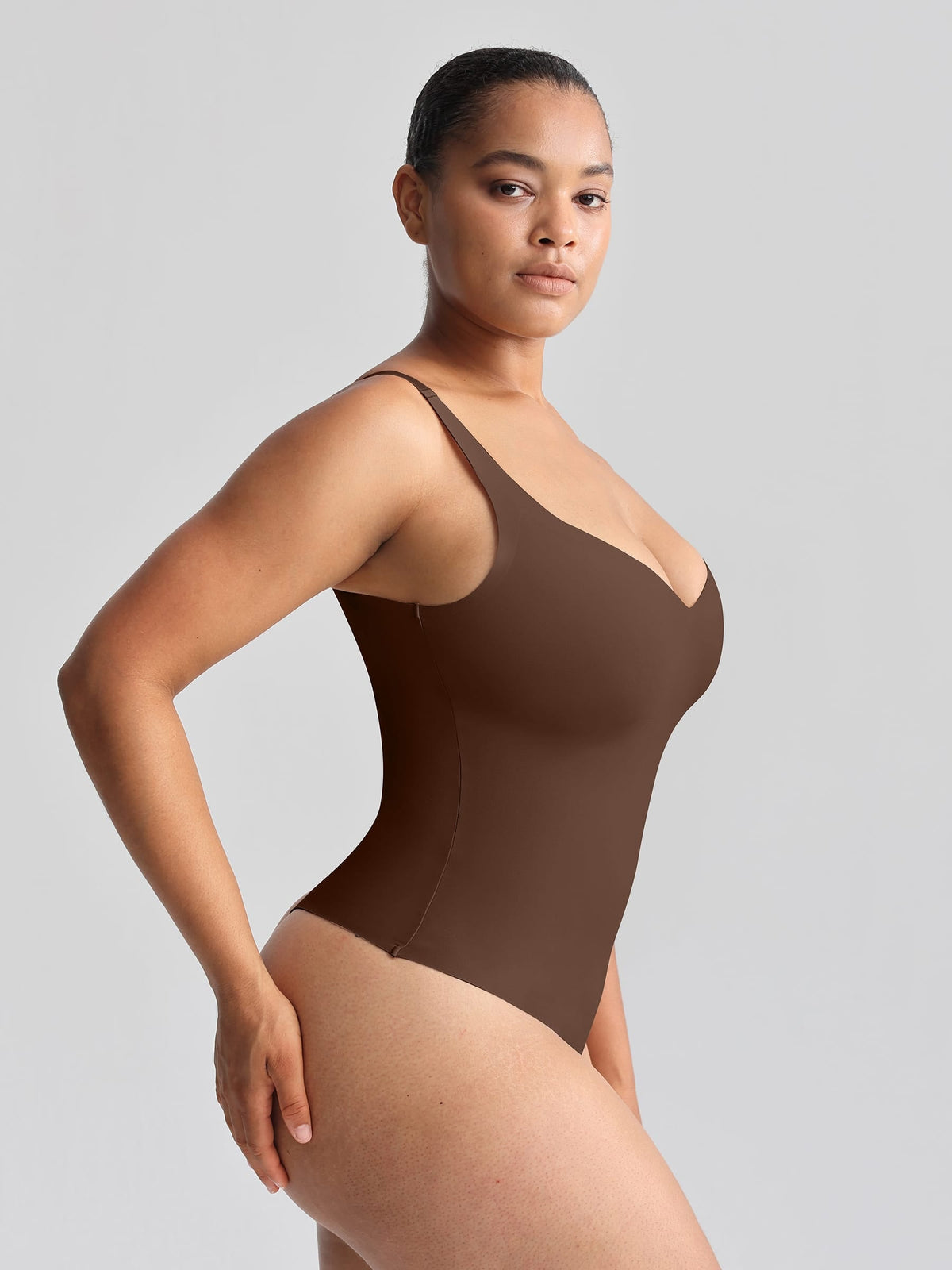 Unlined Plunge Thong Bodysuit