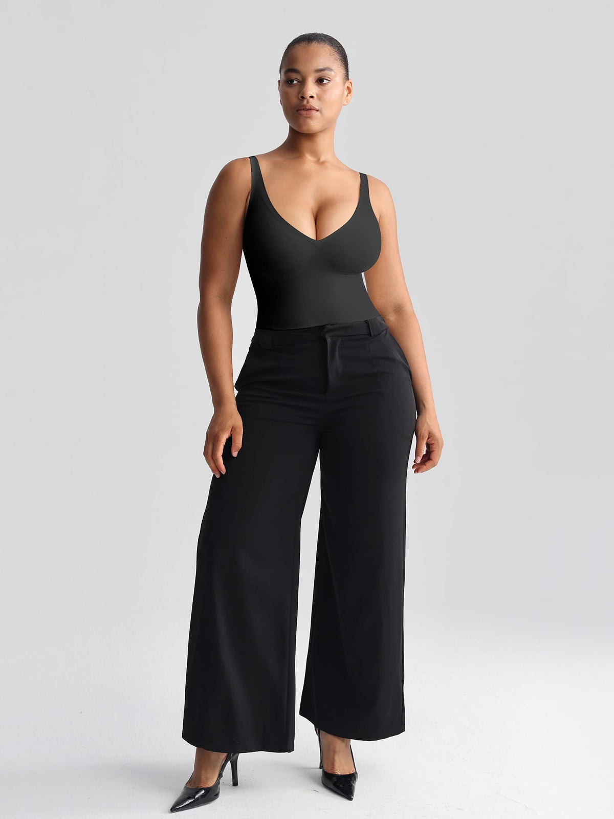Unlined Plunge Thong Bodysuit