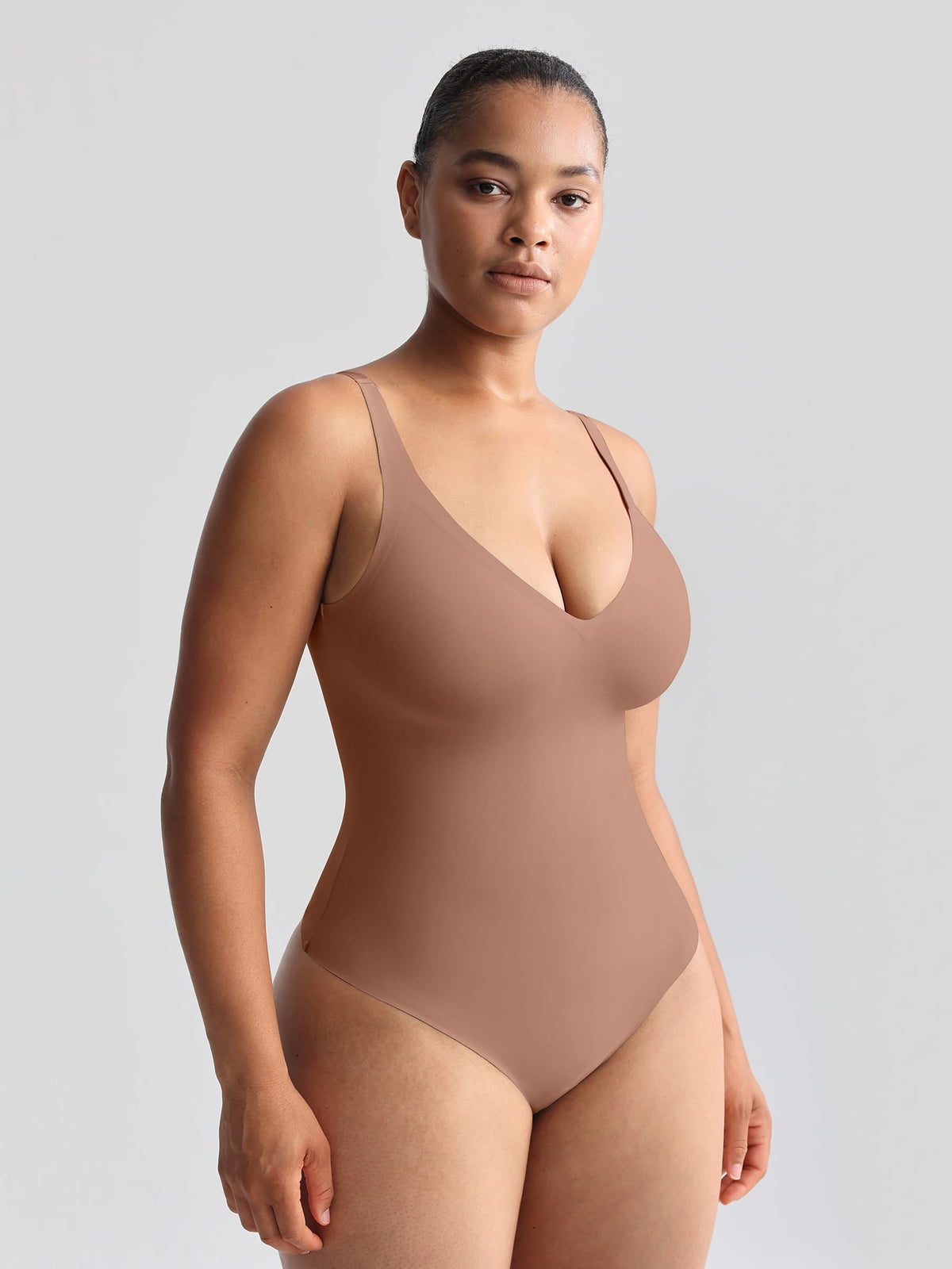 Unlined Plunge Thong Bodysuit