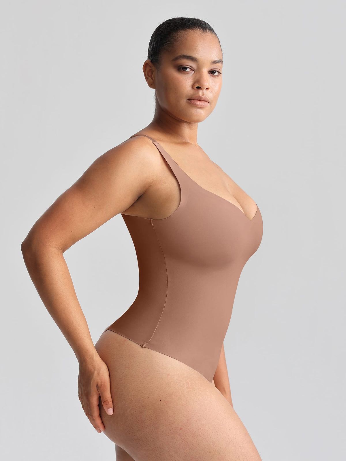 Unlined Plunge Thong Bodysuit