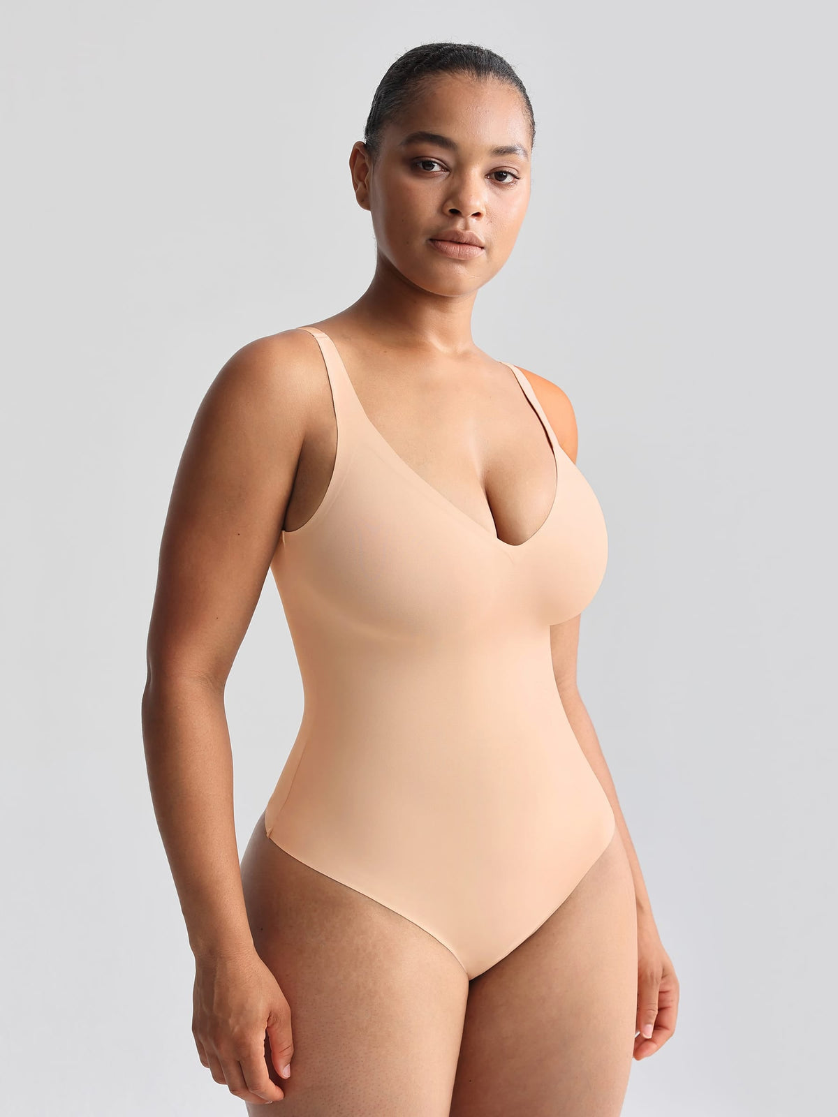 Unlined Plunge Thong Bodysuit