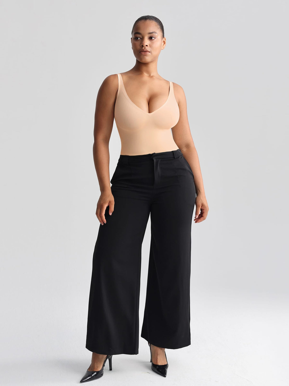 Unlined Plunge Thong Bodysuit