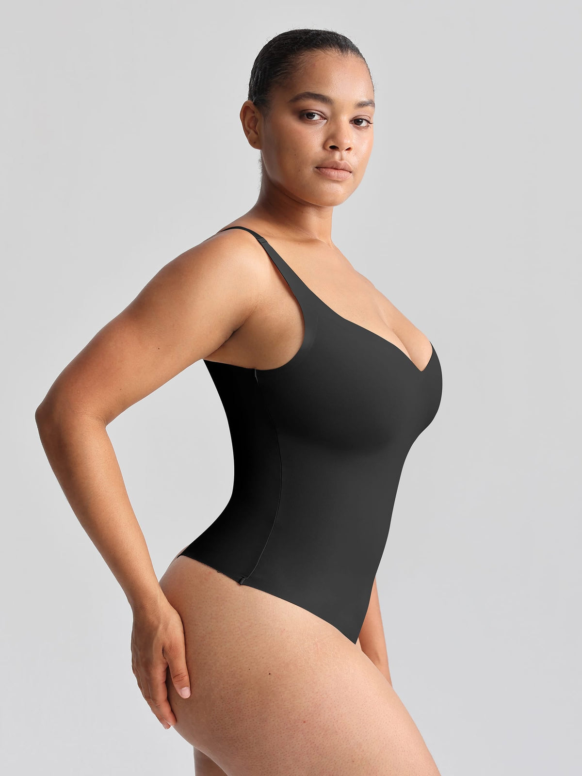 Unlined Plunge Thong Bodysuit