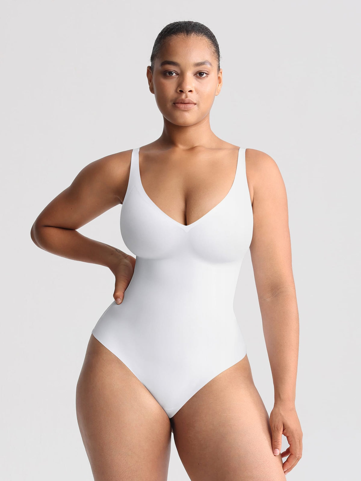 Unlined Plunge Thong Bodysuit