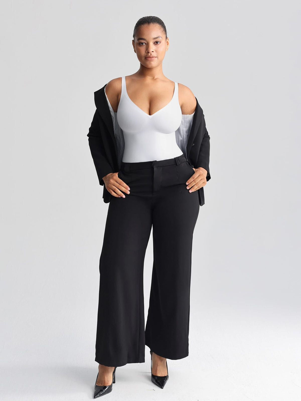 Unlined Plunge Thong Bodysuit