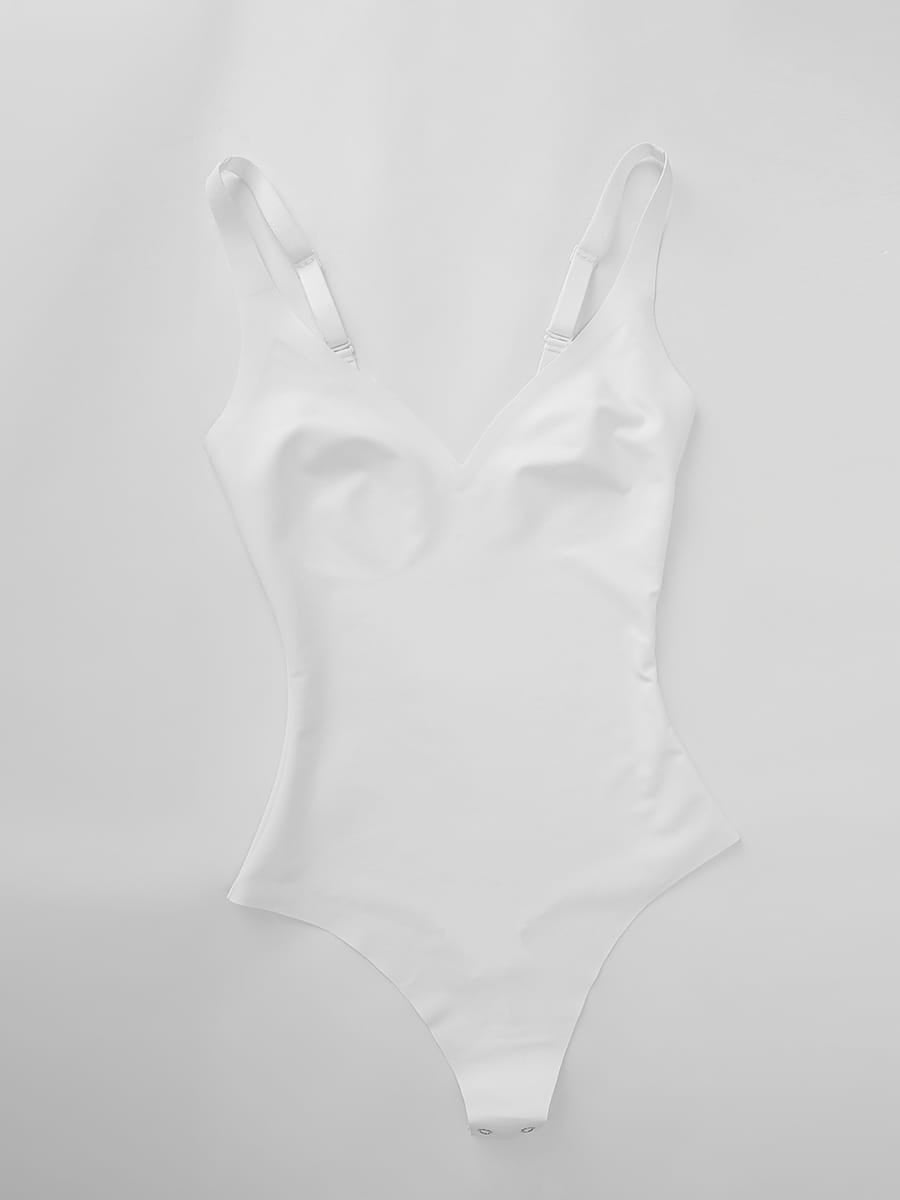Unlined Plunge Thong Bodysuit
