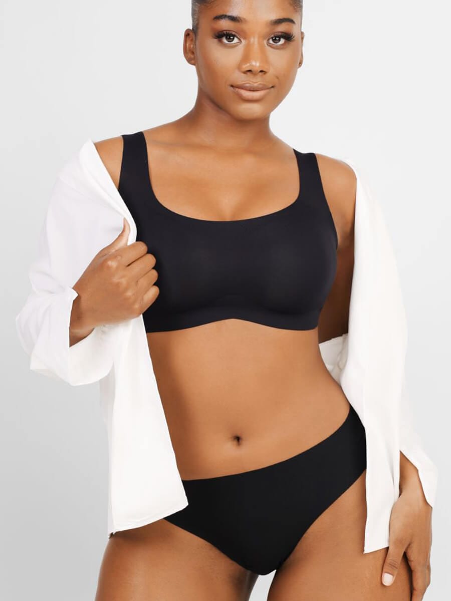 Soutien-gorge sans armatures à maintien souple