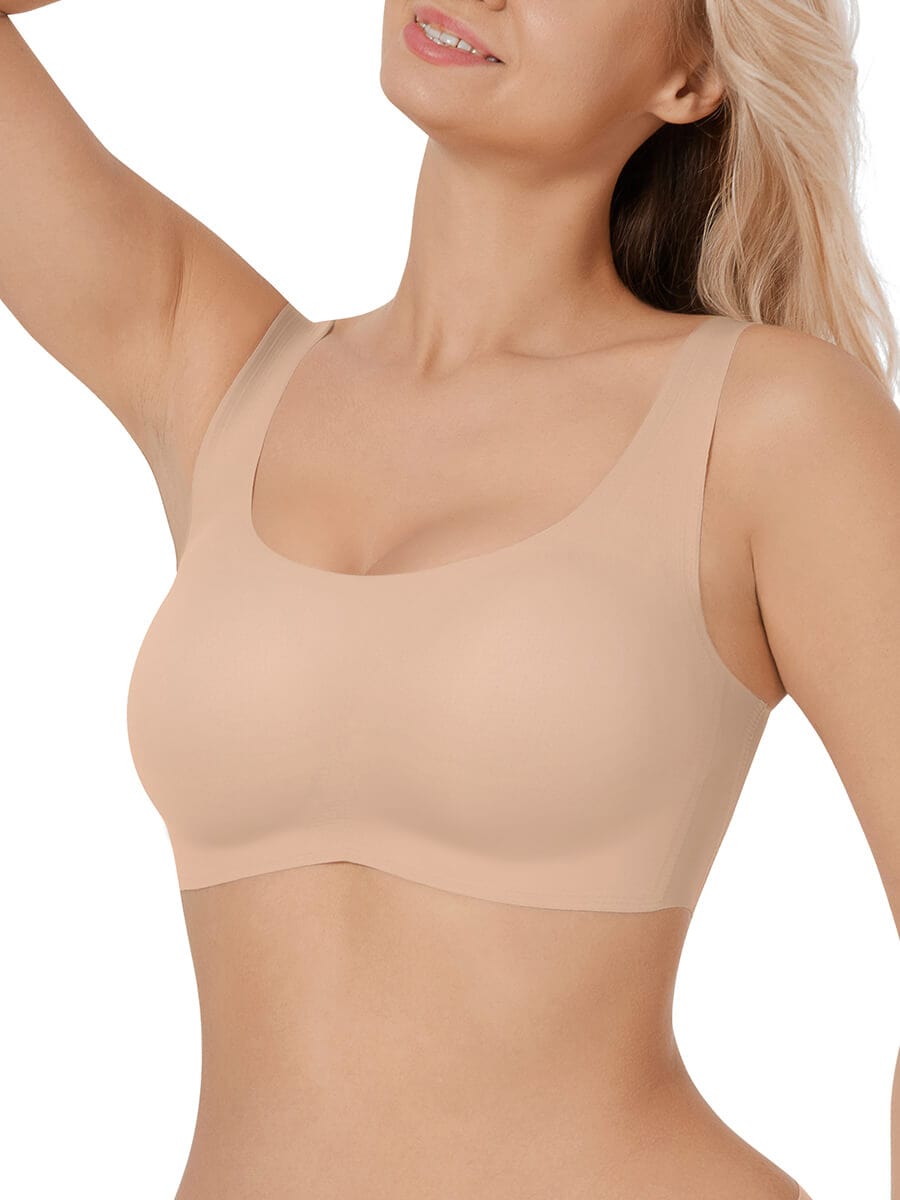 Soutien-gorge sans armatures à maintien souple