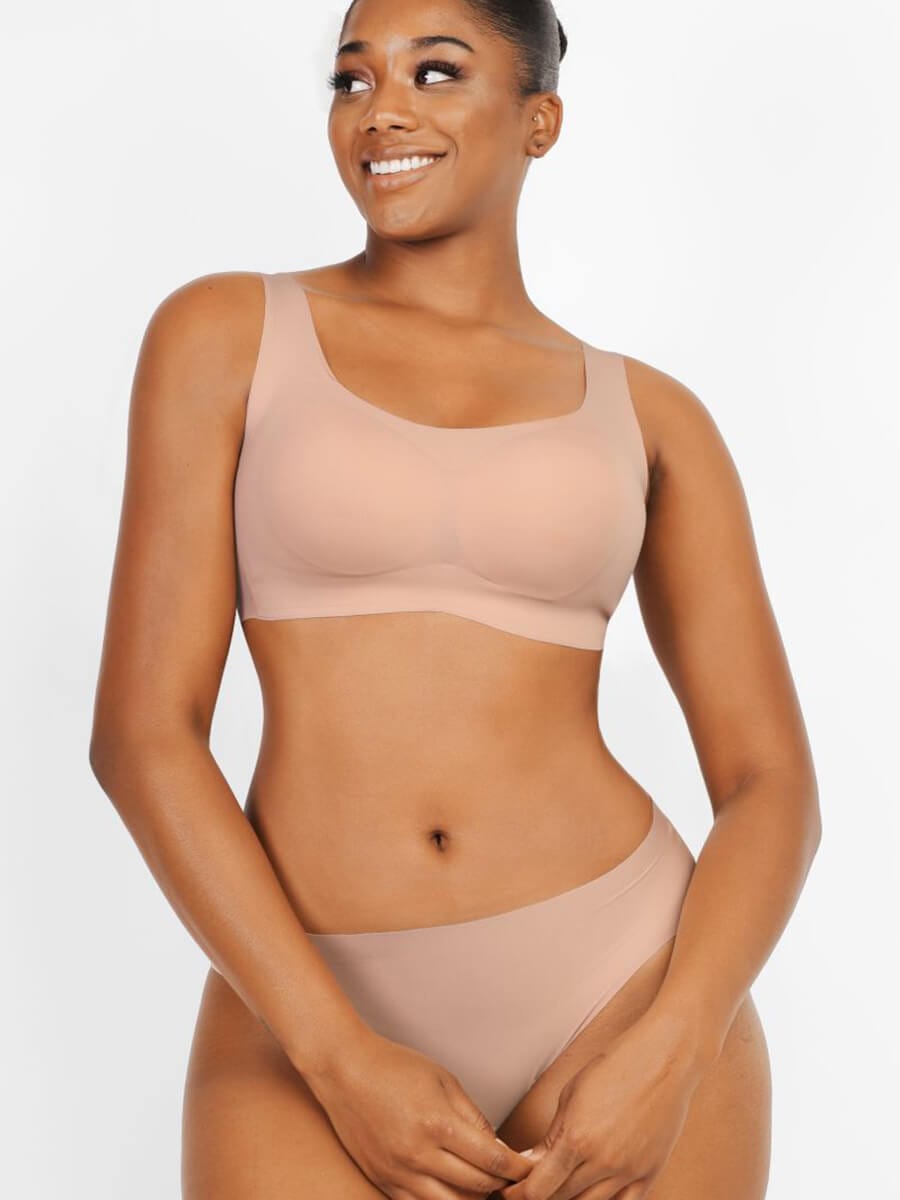 Soutien-gorge sans armatures à maintien souple